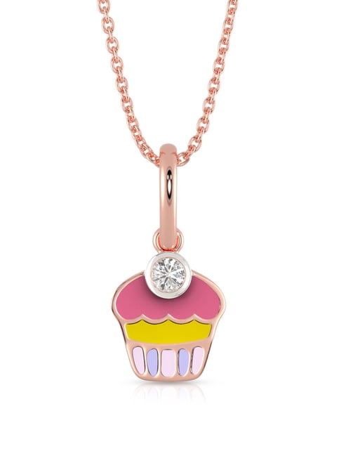 Malabar Gold & Diamonds 18k Rose Gold Pendant For Kids