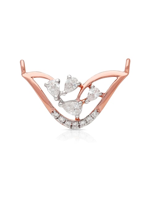 malabar gold and diamonds Malabar Gold & Diamonds 18k Rose Gold Pendant For Women-picture-29