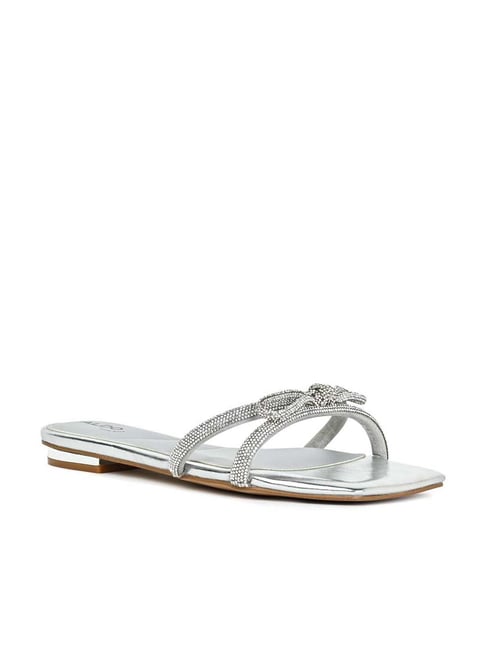 Buy online Grey Slip On Flat Sandal from flats for Women by Styli for ₹560  at 41% off | 2024 Limeroad.com