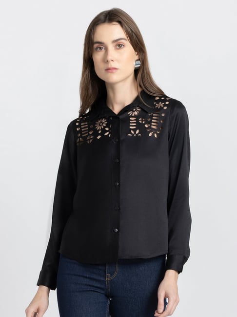 Buy Black Tops for Women by Shaye Online