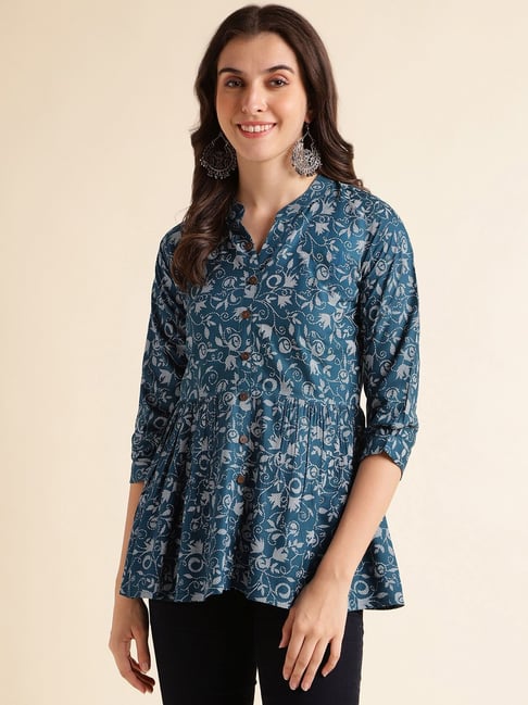 Buy Fabclub Black Printed Tunic for Women Online @ Tata CLiQ