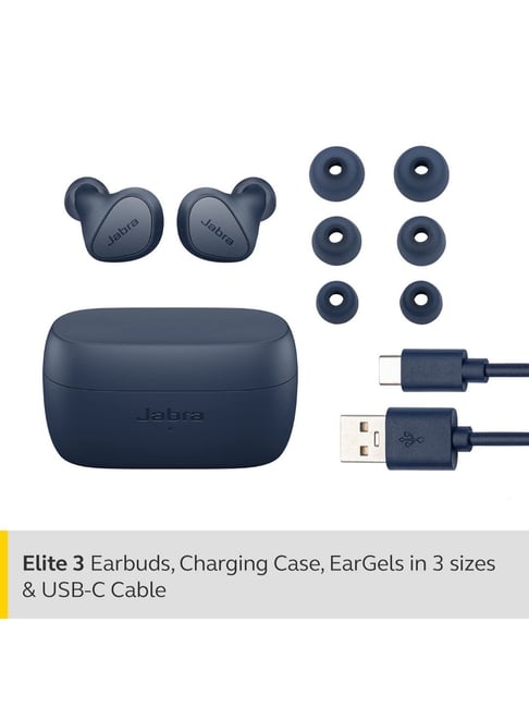 Jabra Elite 3 In Ear BT Earbuds with Mic Noise Isolating for