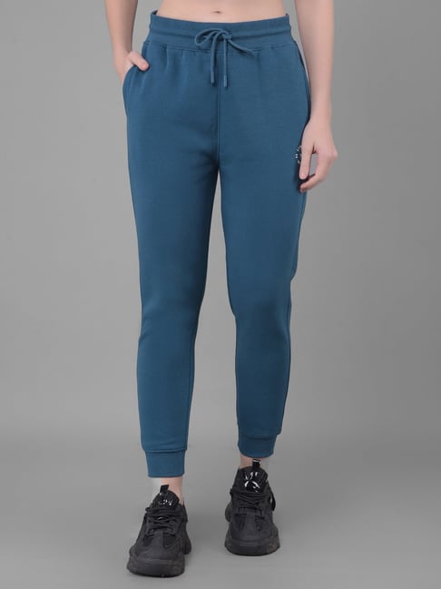 Crimsoune Club Teal Slim Fit Mid Rise Joggers-picture-47