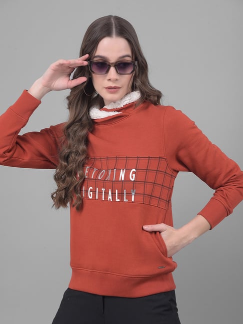 Crimsoune Club Red Graphic Print Sweatshirt-picture-24