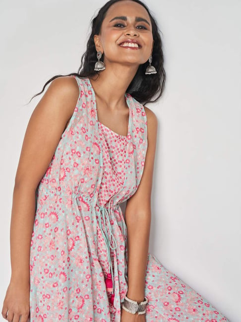 Global desi pink maxi dress best sale