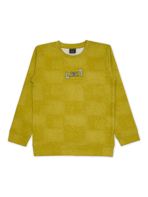 Cavio Kids Mustard Solid Full Sleeves Sweatshirt-picture-14