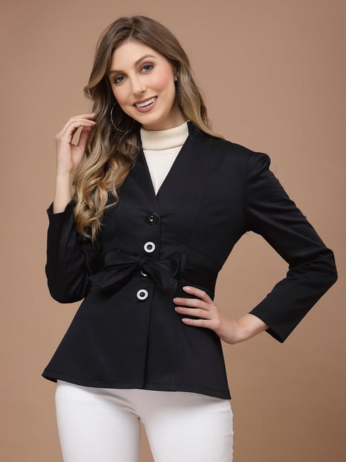 KASSUALLY Black Relaxed Fit Blazer
