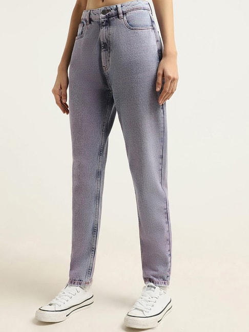 Nuon by Westside Blue Straight-Leg Denim Jeans