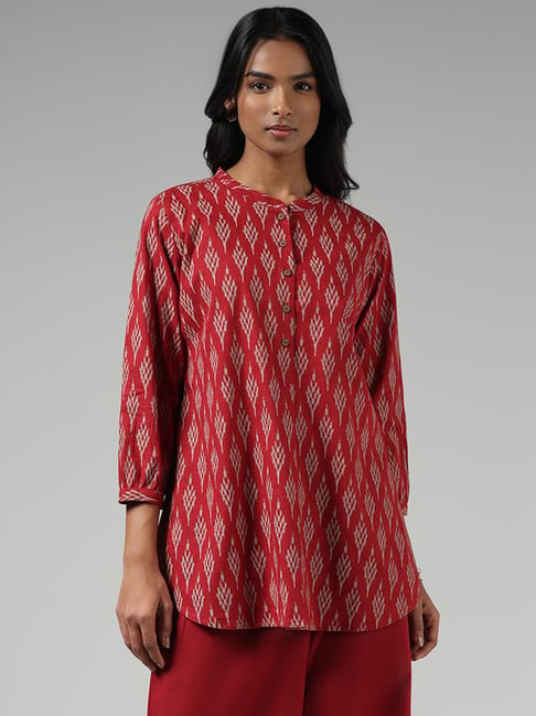 Buy Utsa by Westside Yellow Floral-Printed A-Line Kurta for Online @ Tata  CLiQ