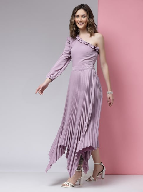 Buy KASSUALLY Purple Relaxed Fit High-low Dress for Women Online @ Tata CLiQ