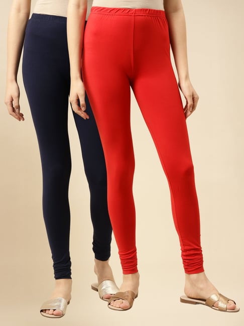 red and blue leggings