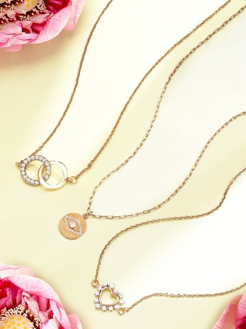 Zaveri Pearls Set of 3 Gold Tone Contemporary Chains For Women-ZPFK15113-picture-24