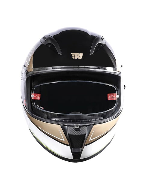 Royal Enfield SpeedX Full Face Golden Printed Helmet