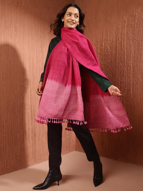 Buy Fabindia Pink Printed Shawl for Women Online Tata CLiQ