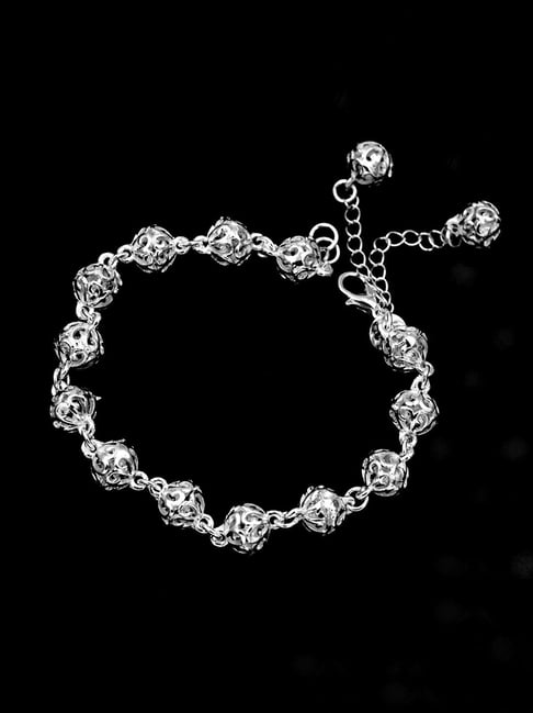 Peora Alloy Silver Plated Elegant Adjustable Charm Bracelet Stylish Jewellery for Women-picture-27