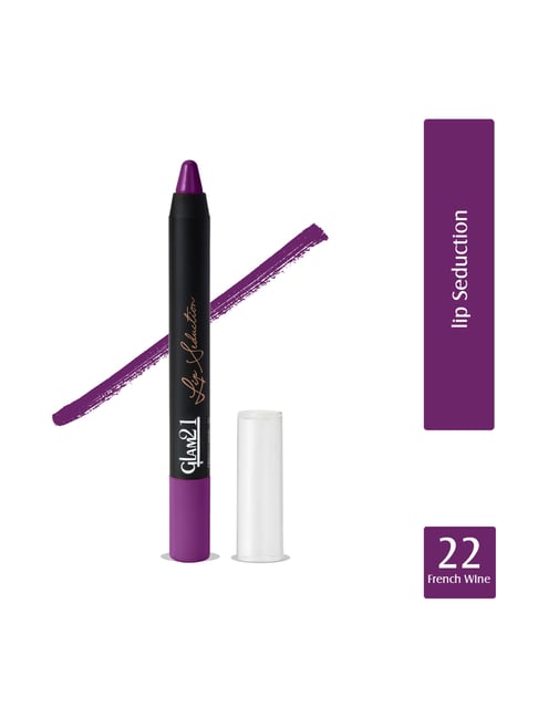 Glam21 Lip Seduction Crayon Lipstick 22 French Wine - 2.8 gm-image-43