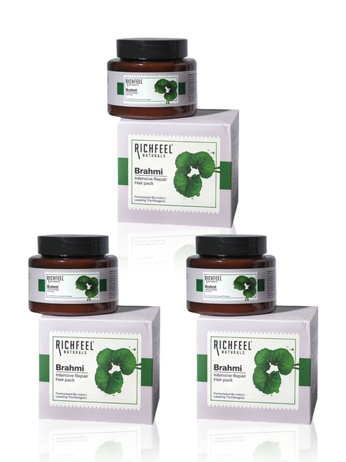 Richfeel Brahmi Intensive Repair Hair Pack (100 gm) - Pack of 3