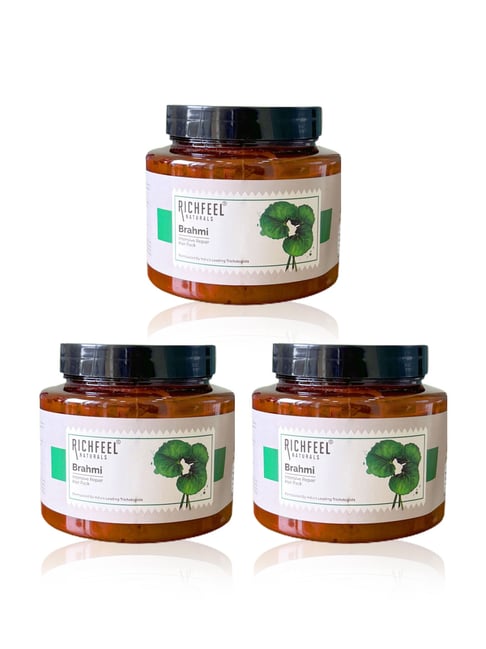 Richfeel Brahmi Intensive Repair Hair Pack (500 gm) - Pack of 3