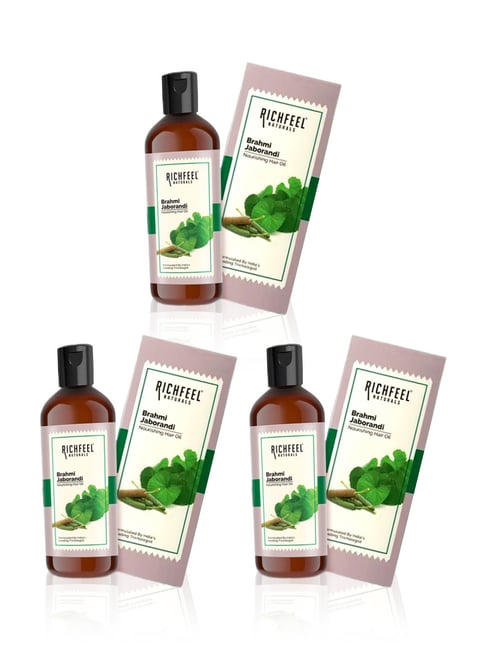 Richfeel Brahmi Jaborandi Nourishing Hair Oil - Pack of 3