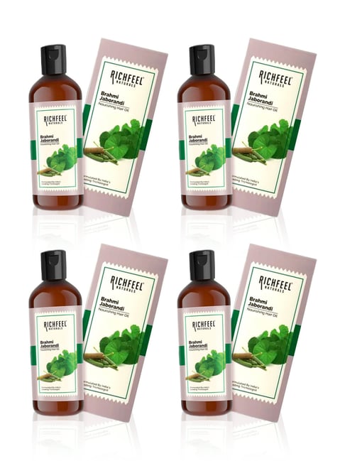 Richfeel Brahmi Jaborandi Nourishing Hair Oil - Pack of 4