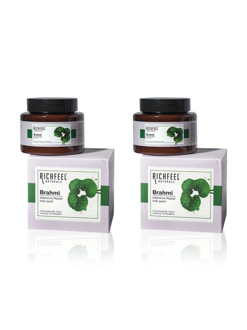 Richfeel Brahmi Intensive Repair Hair Pack (100 gm) - Pack of 2