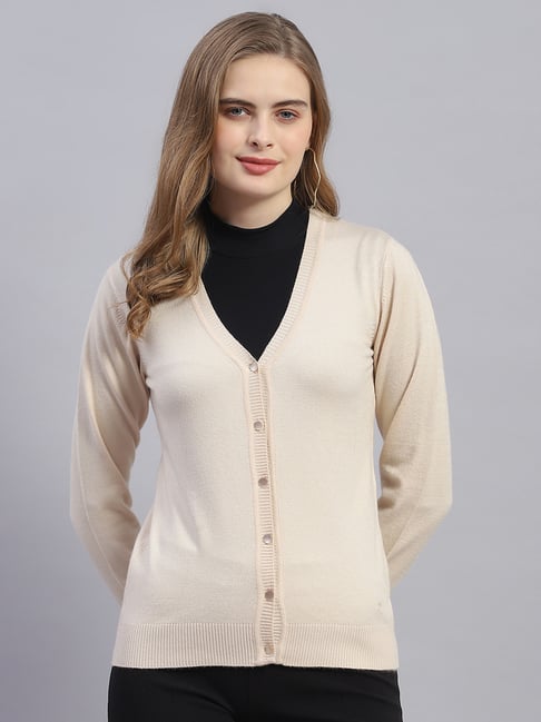 Beige Sweater Monte Carlo Cardigan Beige Sweater Monte Carlo