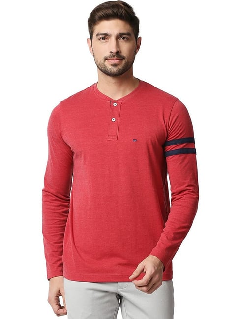 Basics Scooter Cotton Muscle Fit Texture Henley T-Shirt-picture-14