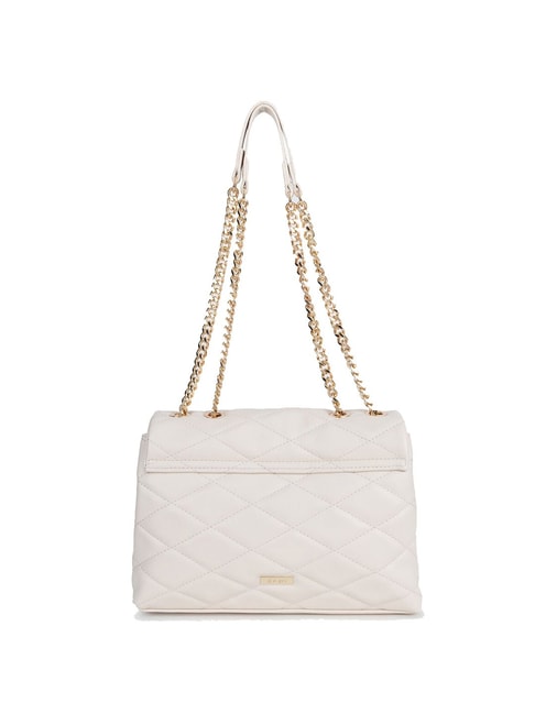 Buy Kazo Quilted Textured Handbag Beige Online