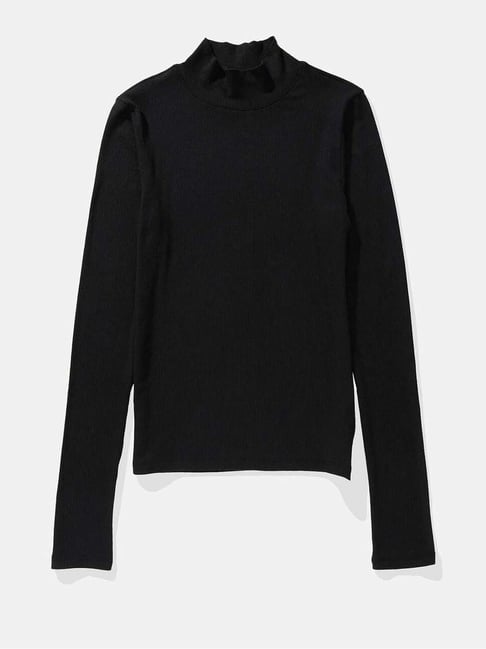 American Eagle Outfitters Black Regular Fit T-Shirt-picture-11