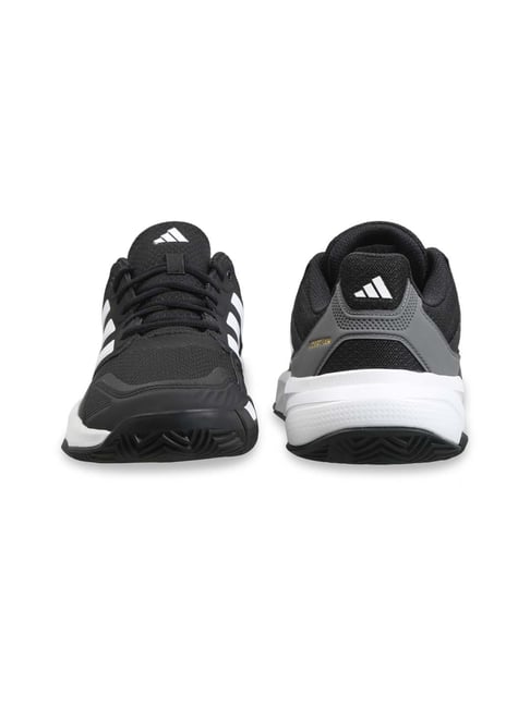 Adidas Men's CourtJam Control Black Tennis Shoes