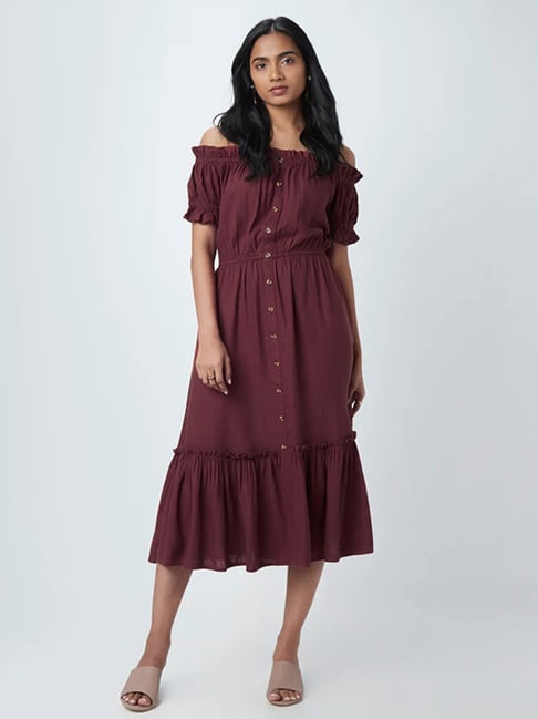 Calvin Klein Women's Belted Fit & Flare Midi Dress | CoolSprings Galleria