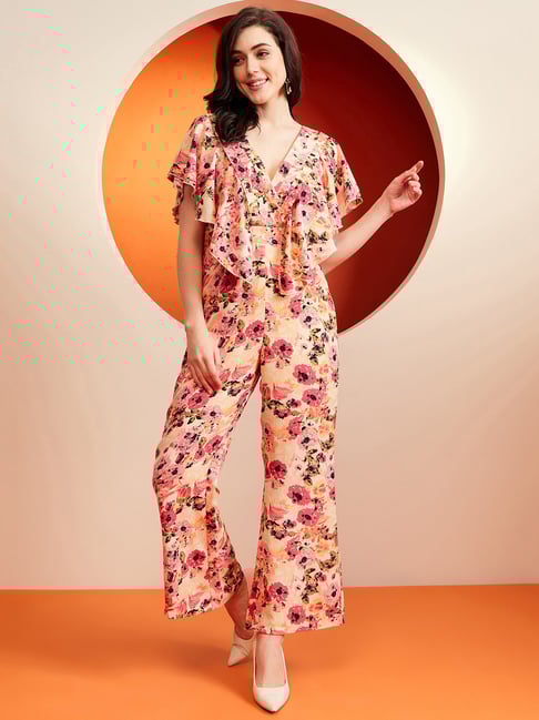 Buy KASSUALLY Pink Floral Print Jumpsuit for Women Online Tata CLiQ