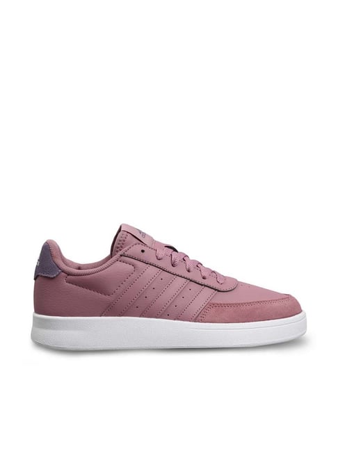 Adidas Women's BREAKNET Purple Tennis Shoes