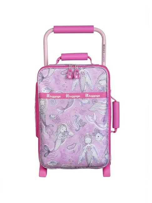 Buy It luggage Curiosity Pink Printed Soft Cabin Trolley Bag