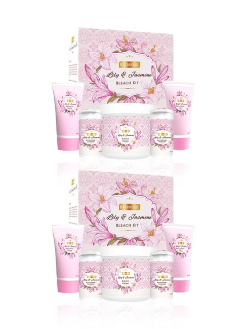 Richfeel Lily & Jasmine Bleach Kit (320 gm) - Pack of 2