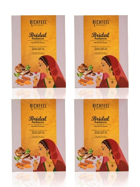 Richfeel Bridal Radiance Facial Kit - Pack of 4