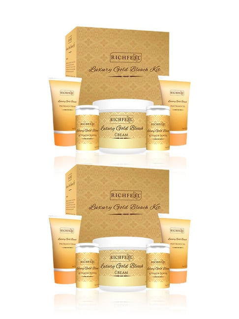 Richfeel Luxury Gold Bleach Kit - Pack of 2