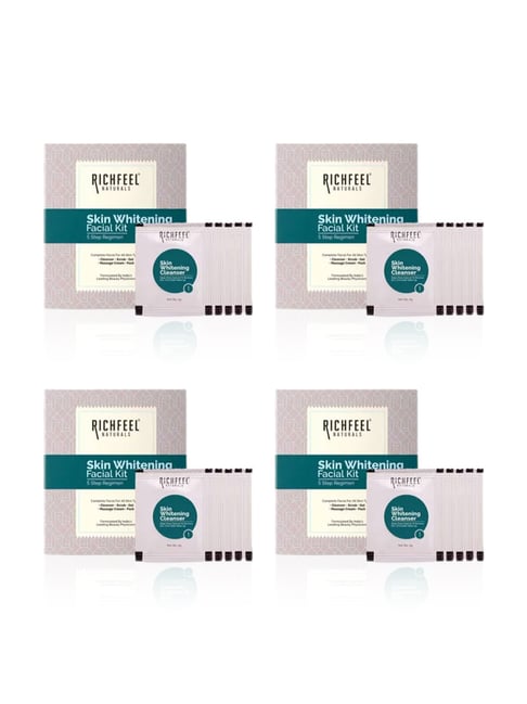 Richfeel Skin Whitening Facial Kit (30 gm) - Pack of 4