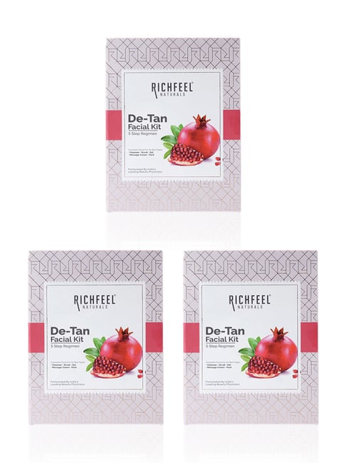 Richfeel De-Tan Facial Kit - Pack of 3