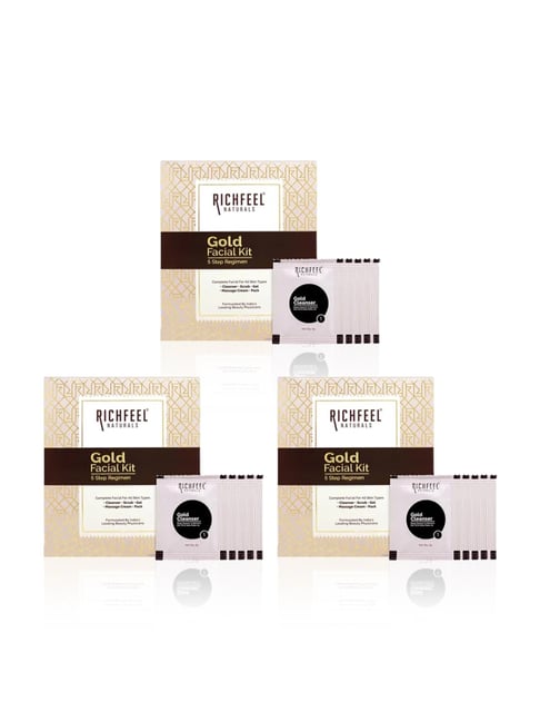 Richfeel Gold Facial Kit - Pack of 3