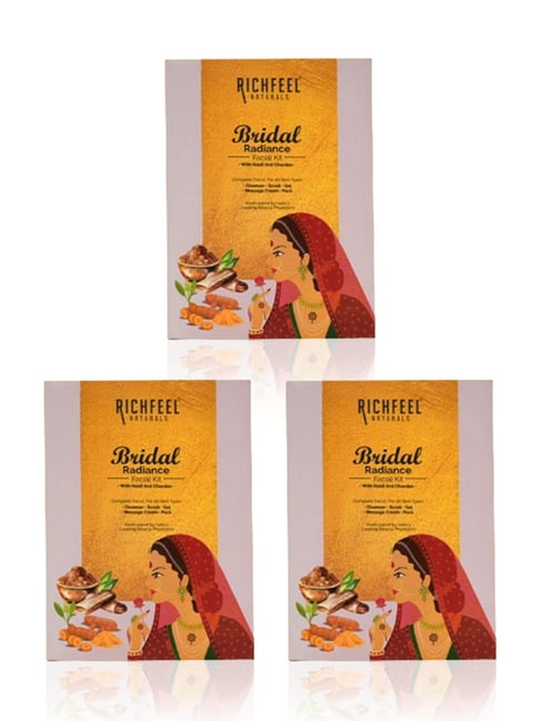 Richfeel Bridal Radiance Facial Kit - Pack of 3