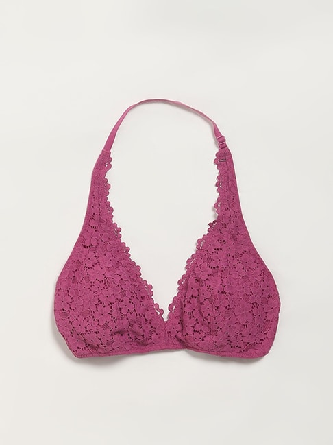 Buy Superstar by Westside Pink Lace Bra for Online @ Tata CLiQ