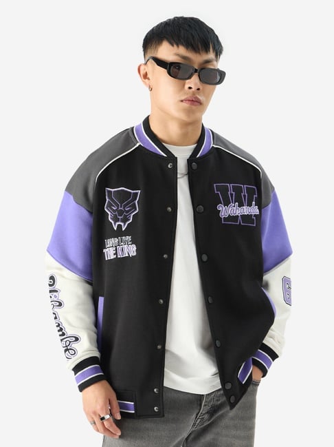 Black panther 2024 bomber jacket