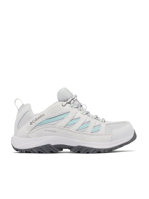 Columbia Women Grey Omni-Tech Crestwood Hiking Trekking Waterproof Shoes