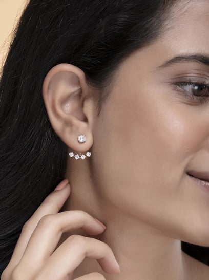 ☆TATIANA☆ Silver 925 Planet Ear Jacket Earrings EC1996 Celestial Ear Jackets - Tribu