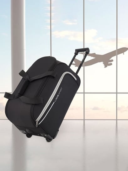 Buy LAVIE SPORT Galactic Black Large Duffle Trolley Bag Online At