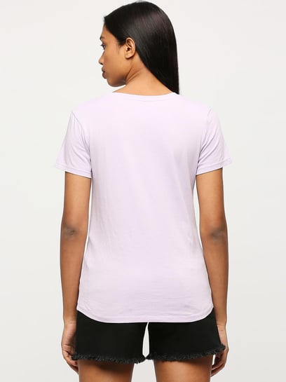 Pepe Jeans t-shirt in cotone donna colore violetto PL506113