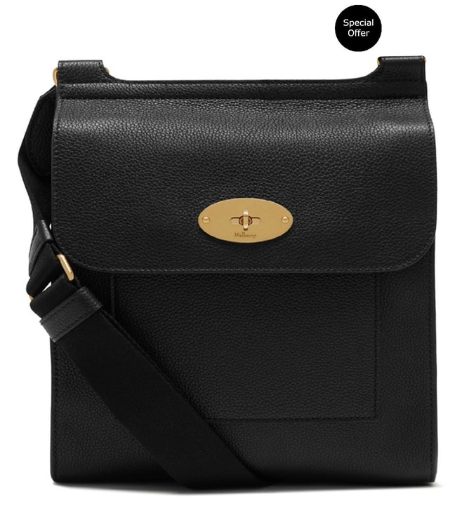 Mulberry French Purse Black Grained Leather – Luxe Collective