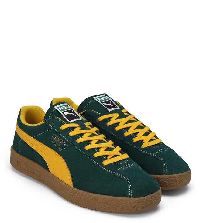PUMA Men's Delphin Green Logo Sneakers