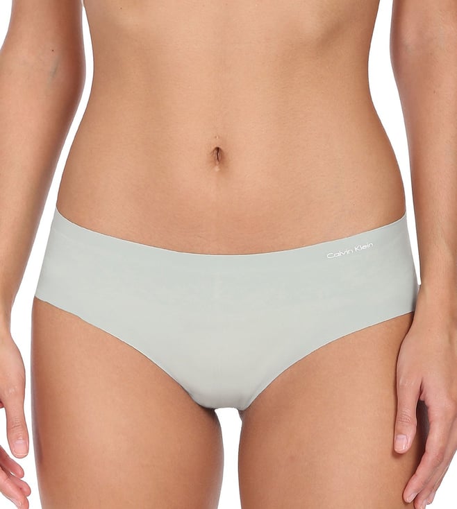 Calvin Klein Sage Meadow Solid Regular Fit Bikini Bottoms